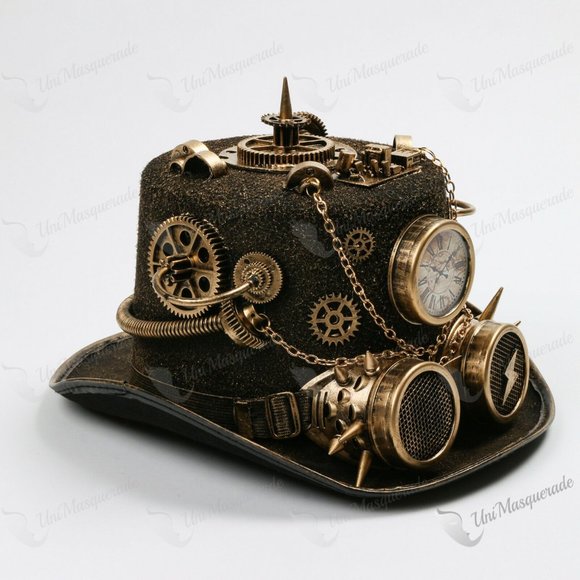 Attitude Studio Gold Steampunk Time Traveler - Picture 3 of 5